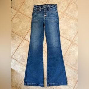 American Eagle Outfitters Blue Flare Jeans